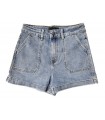 Short denim bolsillo francés de plastón