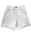 Short sarga bolsillo francés y botones