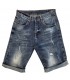 Bermuda 5 bolsillos, denim y rotos