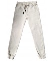 Pantalon bolsillo francés, goma en cintura y cordón con elastico en bajo